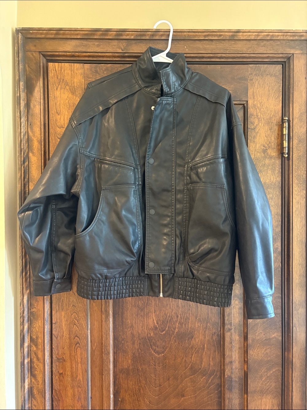 Faux leather jacket SZ mefium